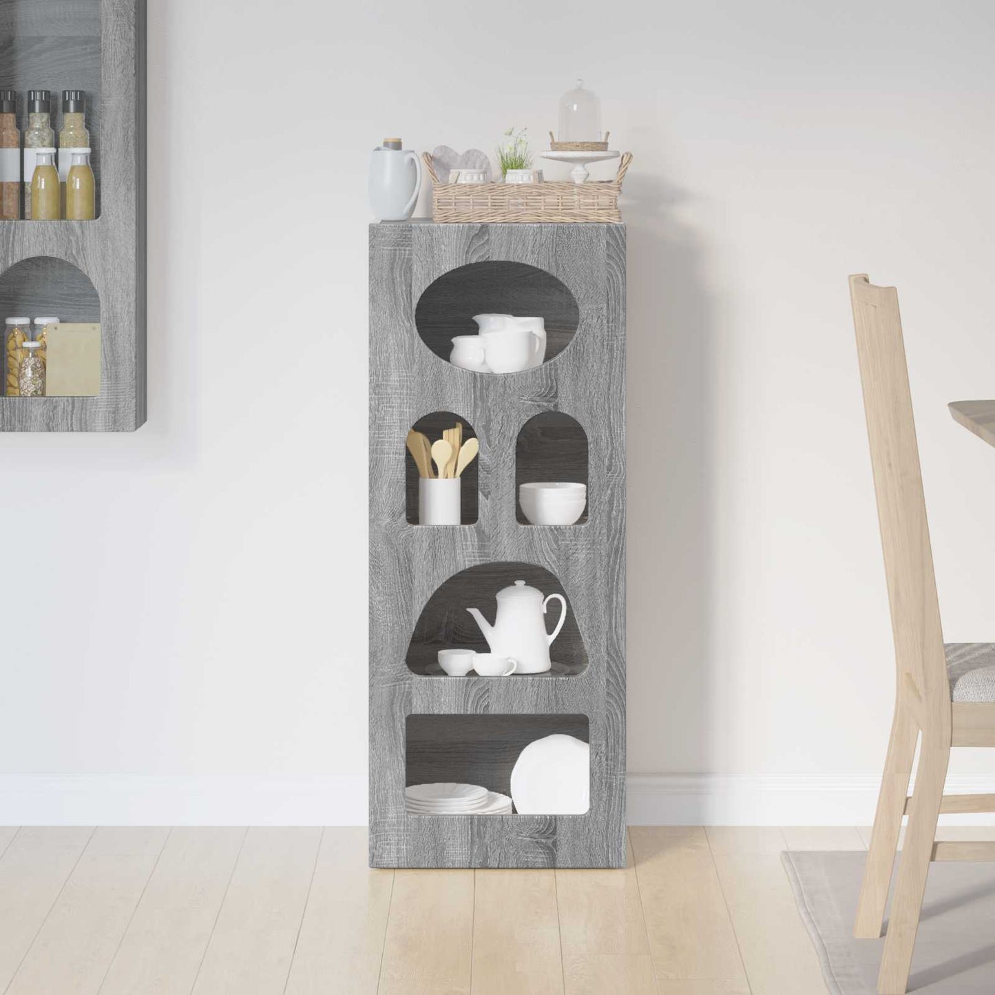 Sideboard ELST Grey Sonoma 40 x 35 x 100.5 cm Engineered Wood