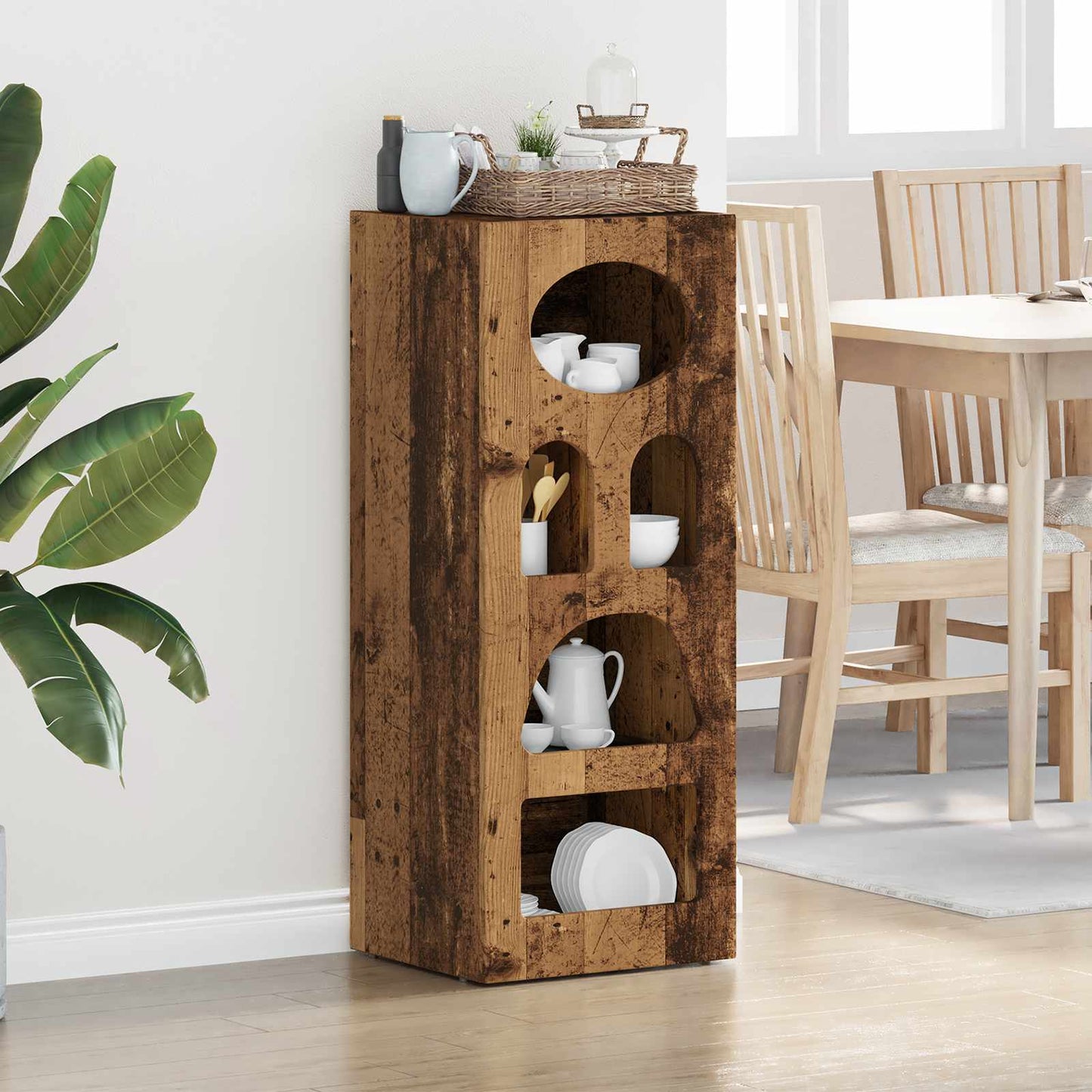 Sideboard ELST Old Wood 40 x 35 x 100.5 cm Engineered Wood