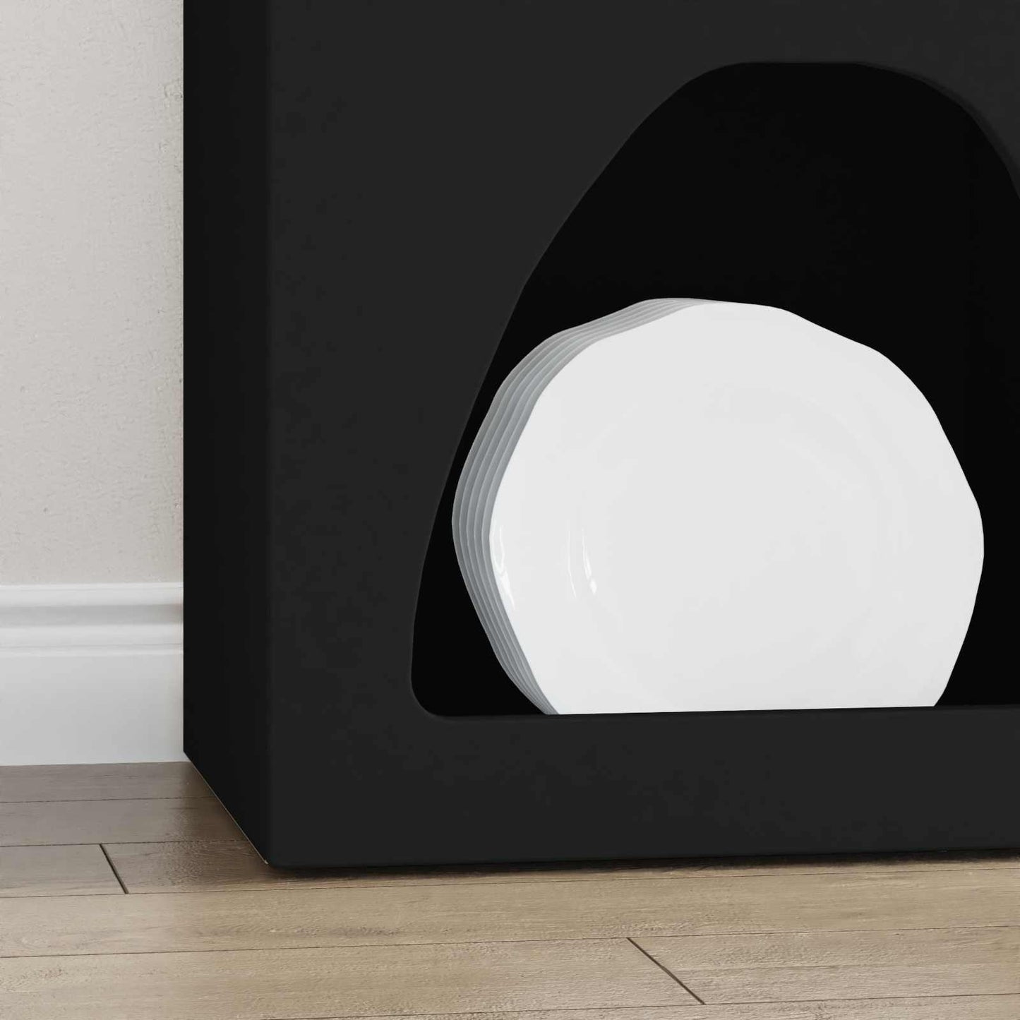 Sideboard ELST Black 40 x 35 x 100.5 cm Engineered Wood