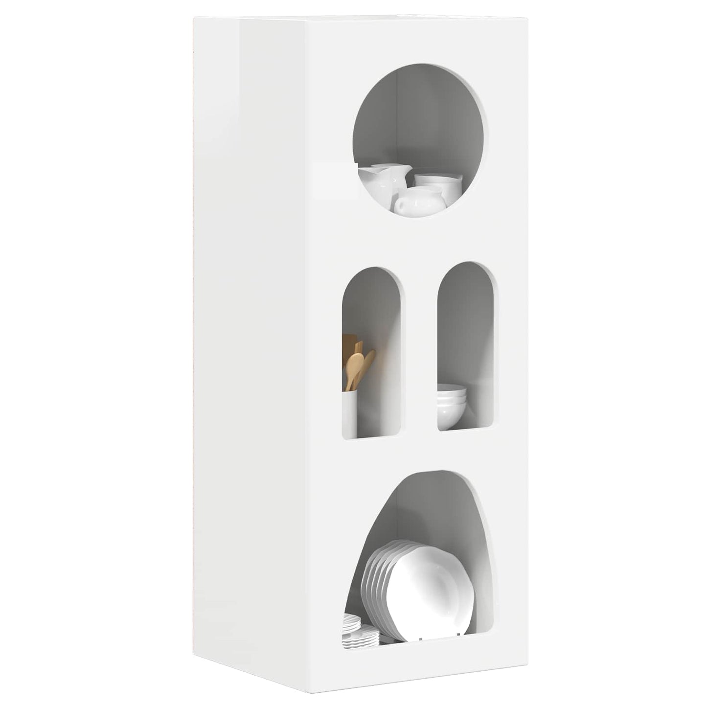 Sideboard ELST High Gloss White 40 x 35 x 100.5 cm