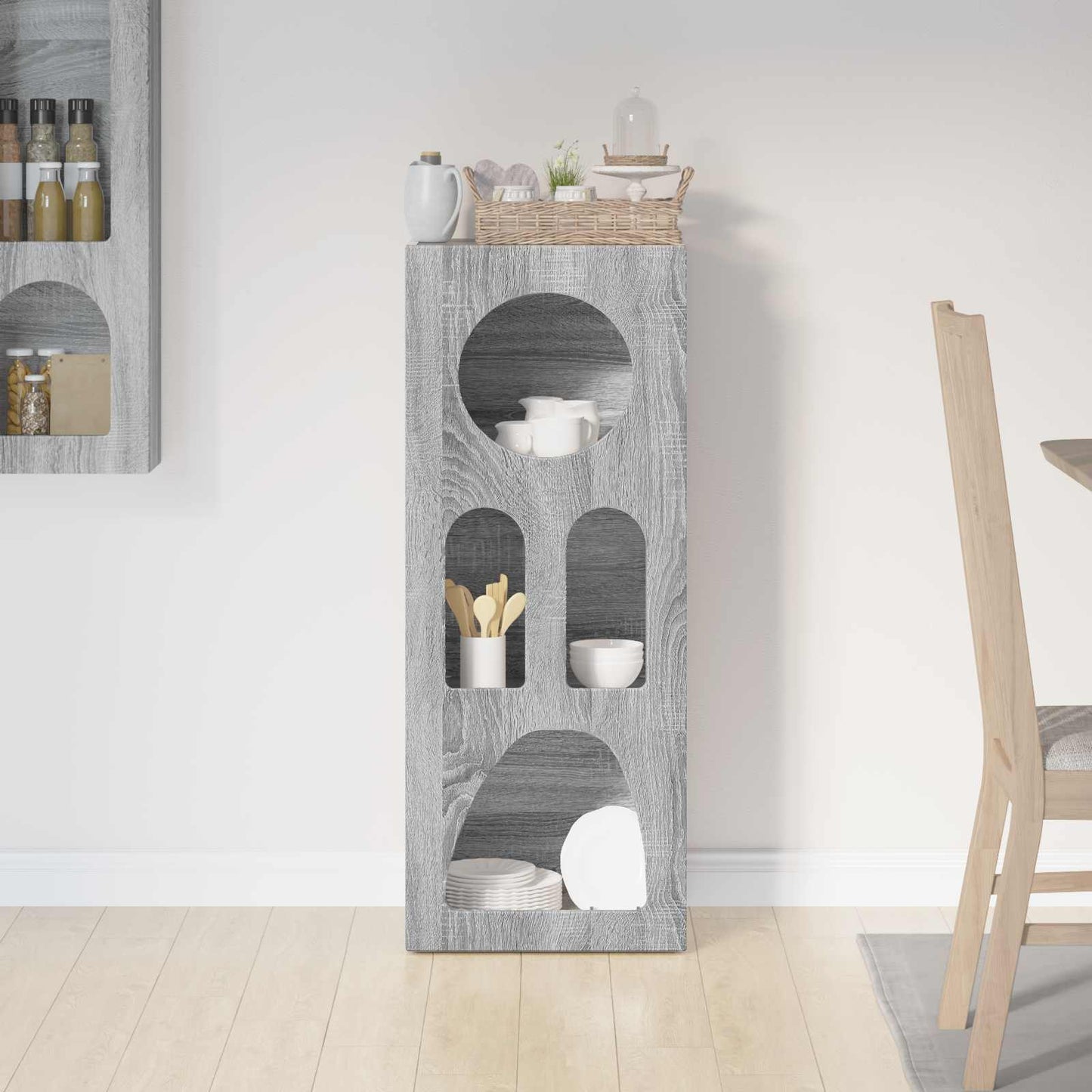Sideboard ELST Grey Sonoma 40 x 35 x 100.5 cm Engineered Wood