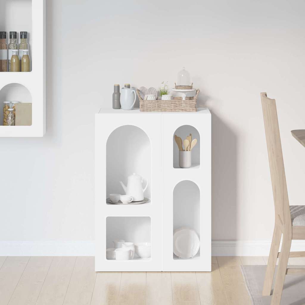 Sideboard ELST White 59 x 35 x 80.5 cm Engineered Wood