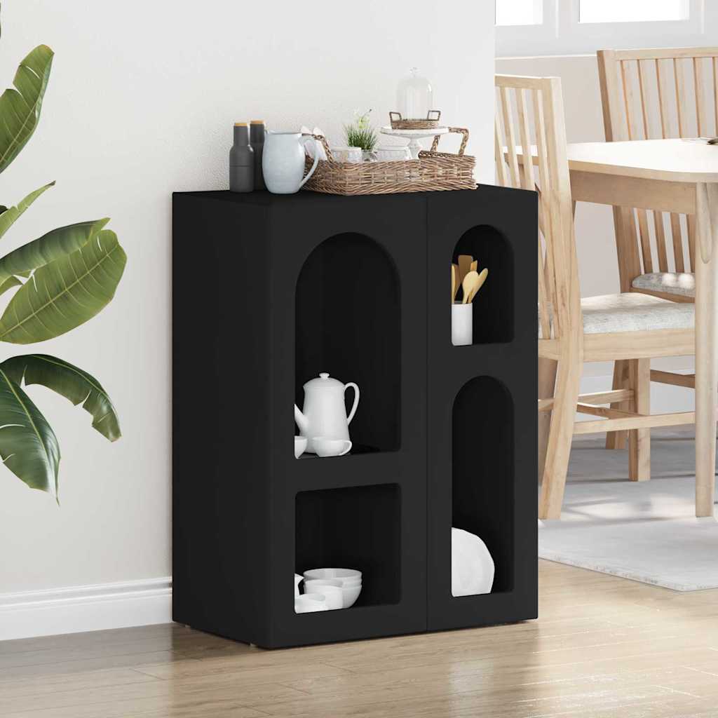 Sideboard ELST Black 59 x 35 x 80.5 cm Engineered Wood