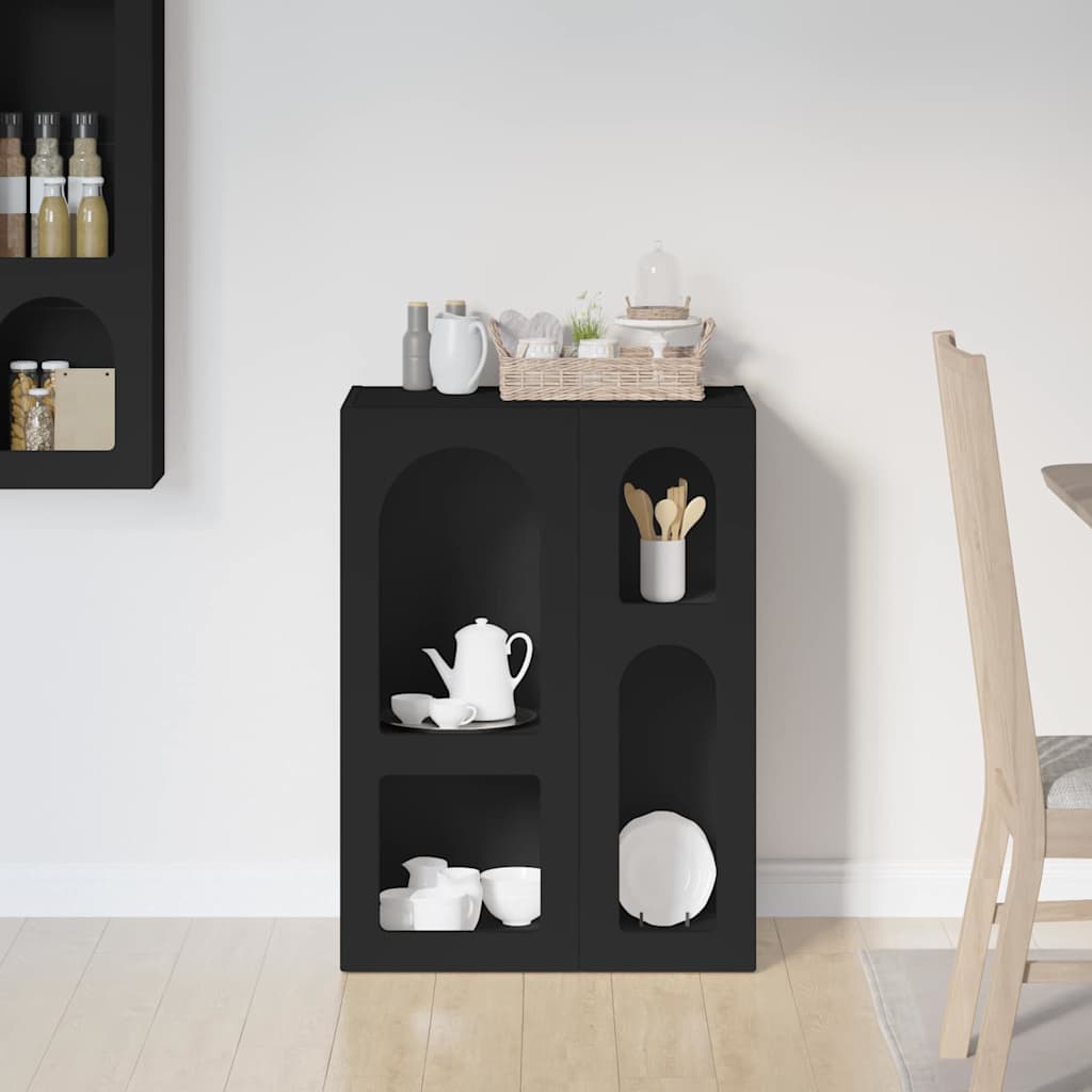 Sideboard ELST Black 59 x 35 x 80.5 cm Engineered Wood