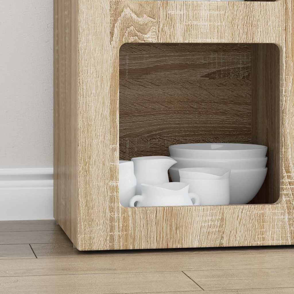 Sideboard ELST Sonoma Oak 59 x 35 x 80.5 cm Engineered Wood