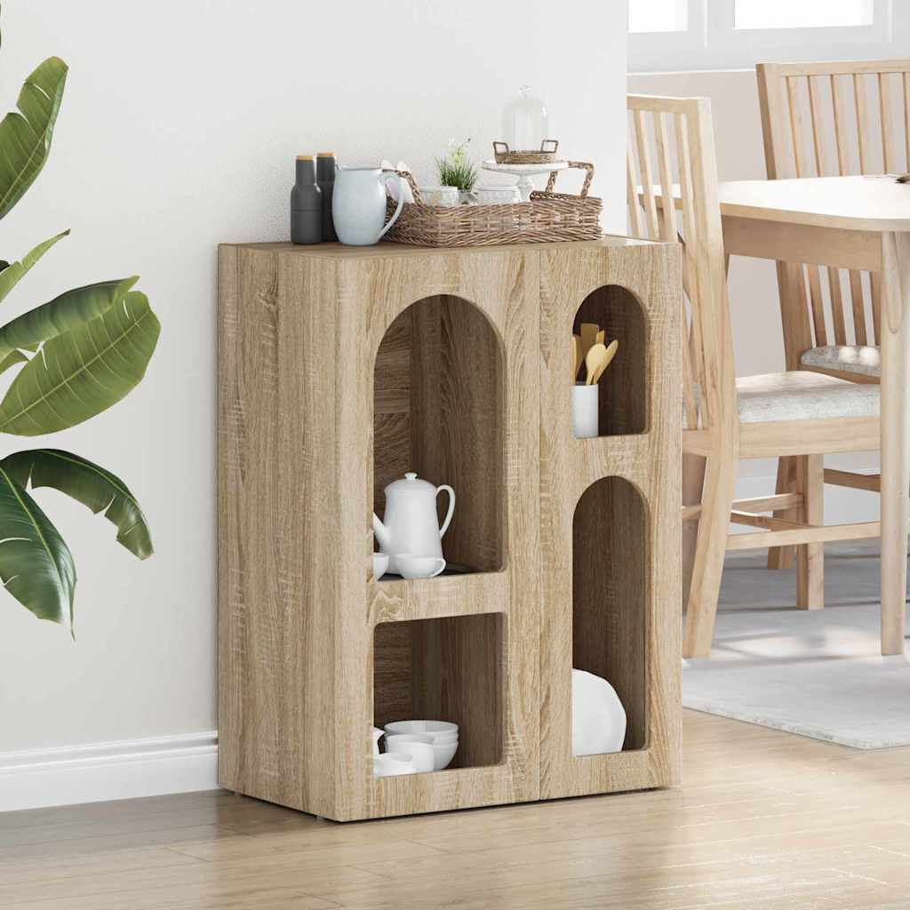 Sideboard ELST Sonoma Oak 59 x 35 x 80.5 cm Engineered Wood