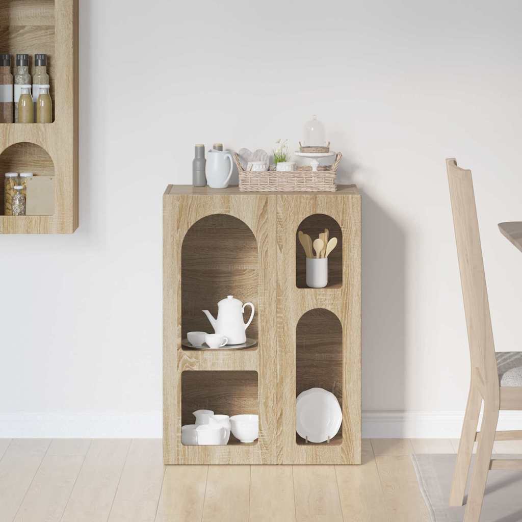 Sideboard ELST Sonoma Oak 59 x 35 x 80.5 cm Engineered Wood
