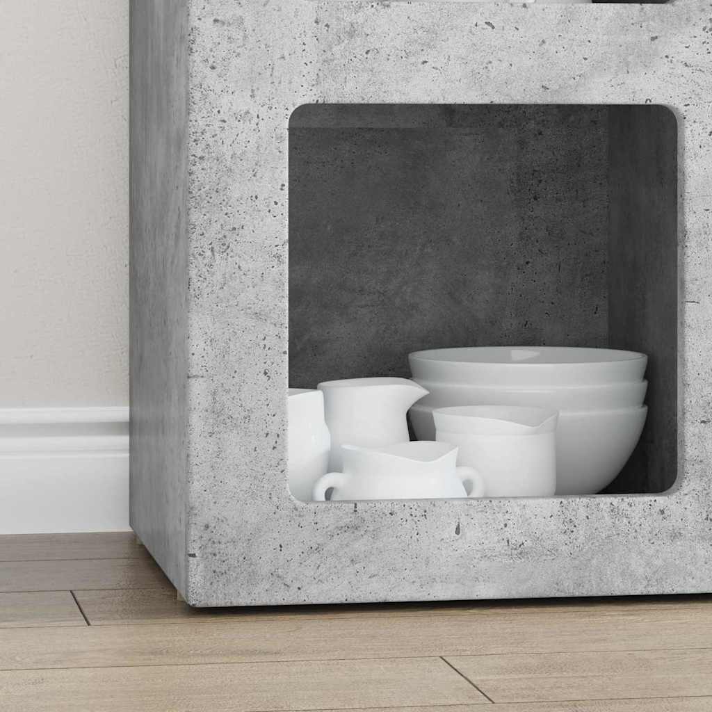 Sideboard ELST Concrete Grey 59 x 35 x 80.5 cm Engineered Wood
