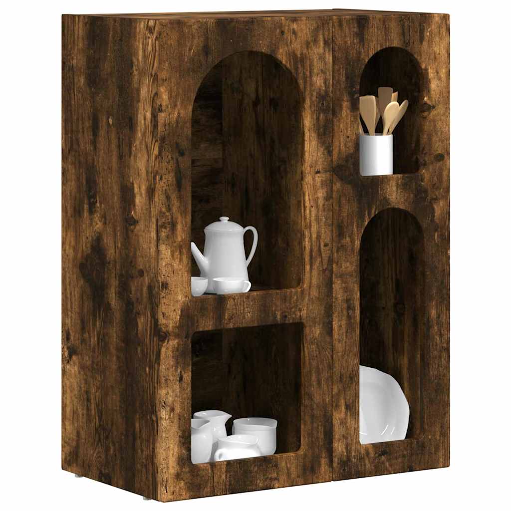 Sideboard ELST Smoked Oak 59 x 35 x 80.5 cm Engineered Wood
