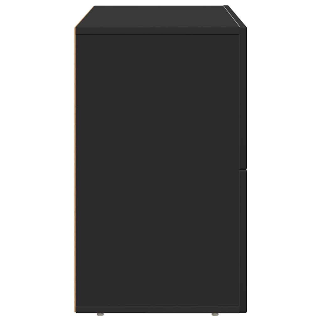 Sideboard ELST Black 80.5 x 35 x 59 cm Engineered Wood
