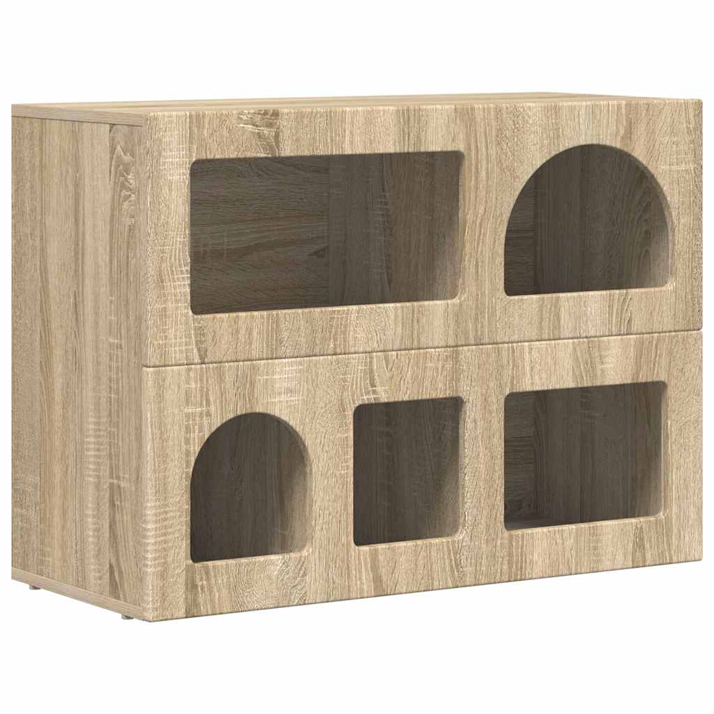 Sideboard ELST Sonoma Oak 80.5 x 35 x 59 cm Engineered Wood