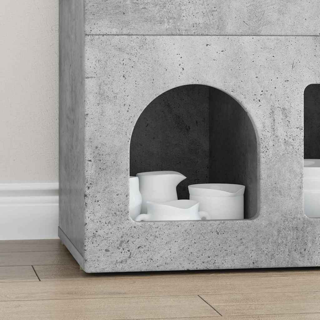 Sideboard ELST Concrete Grey 80.5 x 35 x 59 cm Engineered Wood