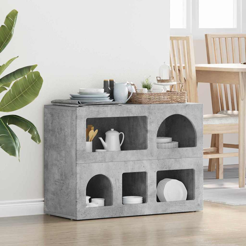 Sideboard ELST Concrete Grey 80.5 x 35 x 59 cm Engineered Wood