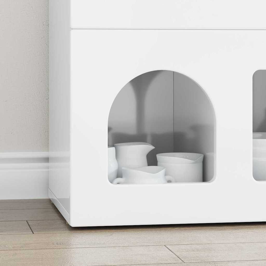 Sideboard ELST High Gloss White 80.5 x 35 x 59 cm
