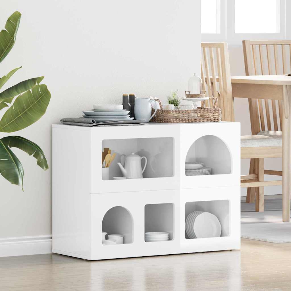 Sideboard ELST High Gloss White 80.5 x 35 x 59 cm