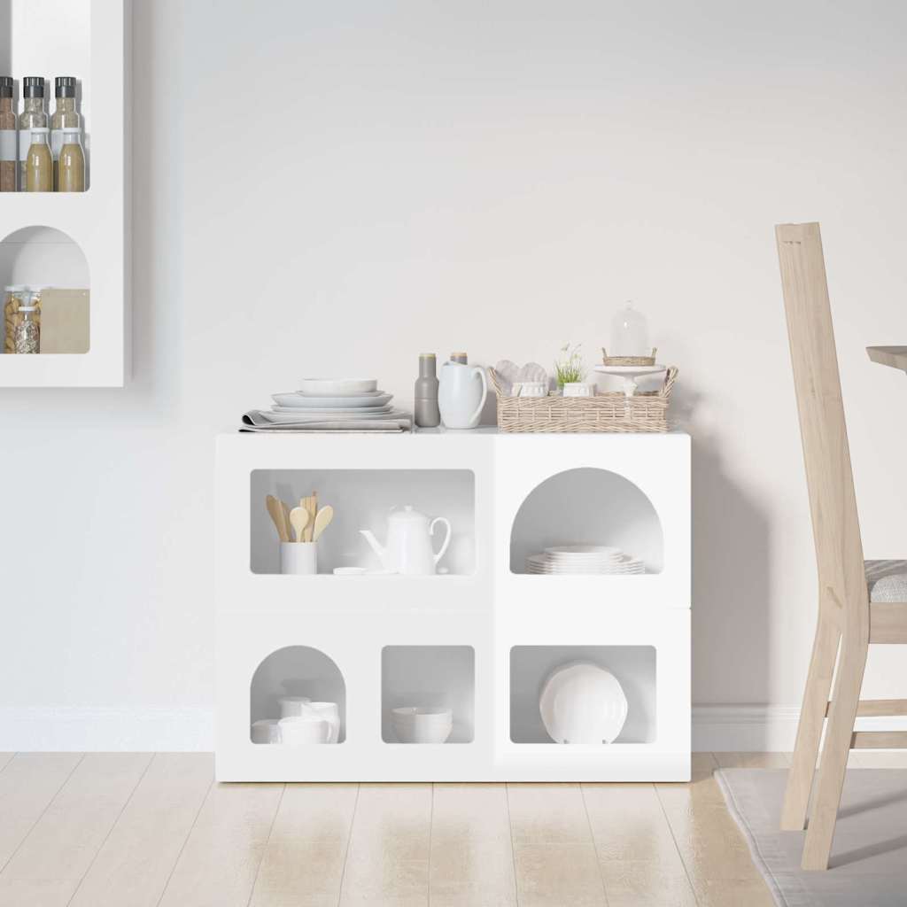 Sideboard ELST High Gloss White 80.5 x 35 x 59 cm