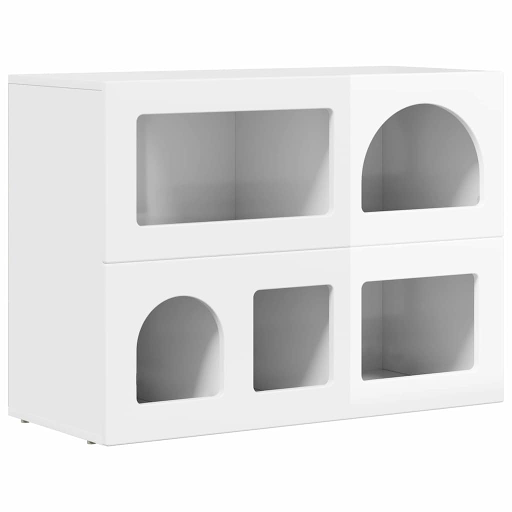 Sideboard ELST High Gloss White 80.5 x 35 x 59 cm