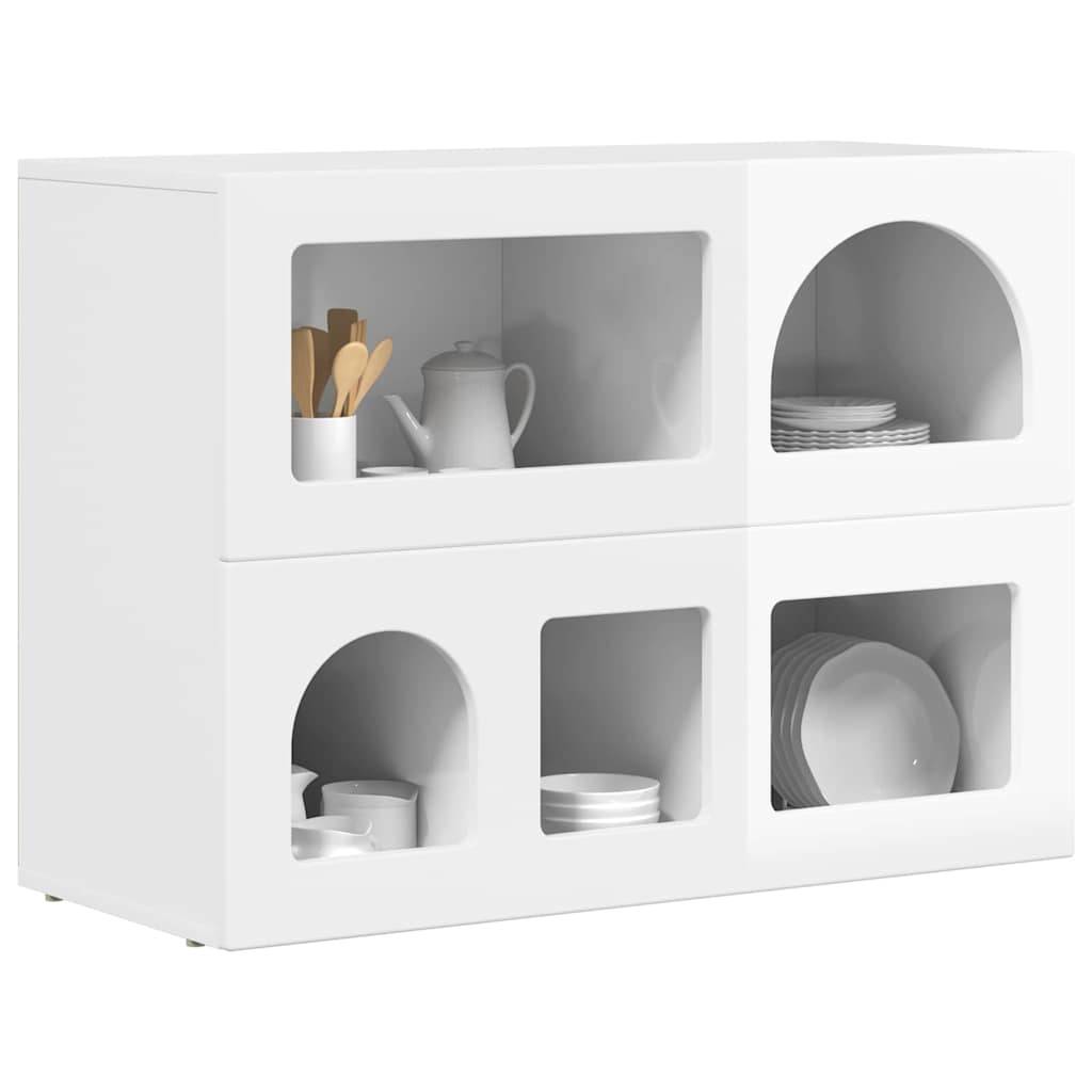 Sideboard ELST High Gloss White 80.5 x 35 x 59 cm