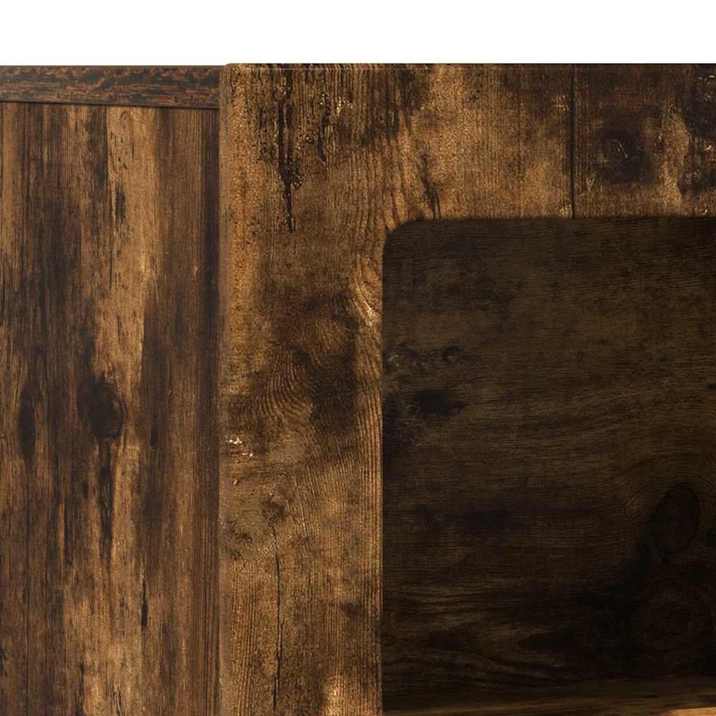 Sideboard ELST Smoked Oak 80.5 x 35 x 59 cm Engineered Wood