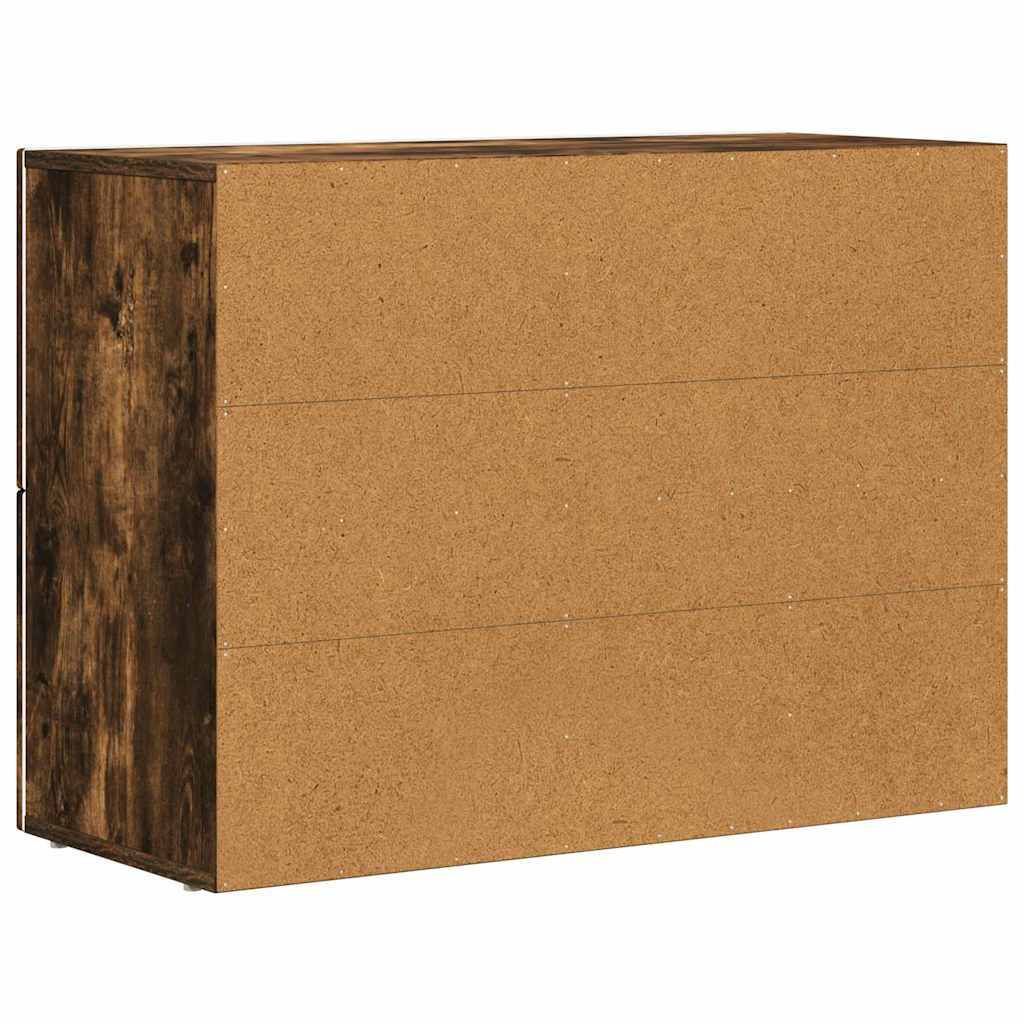Sideboard ELST Smoked Oak 80.5 x 35 x 59 cm Engineered Wood