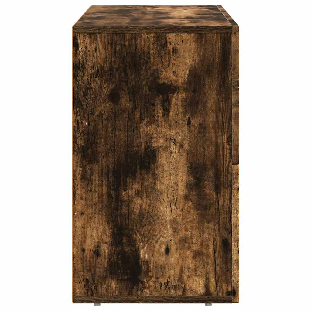 Sideboard ELST Smoked Oak 80.5 x 35 x 59 cm Engineered Wood