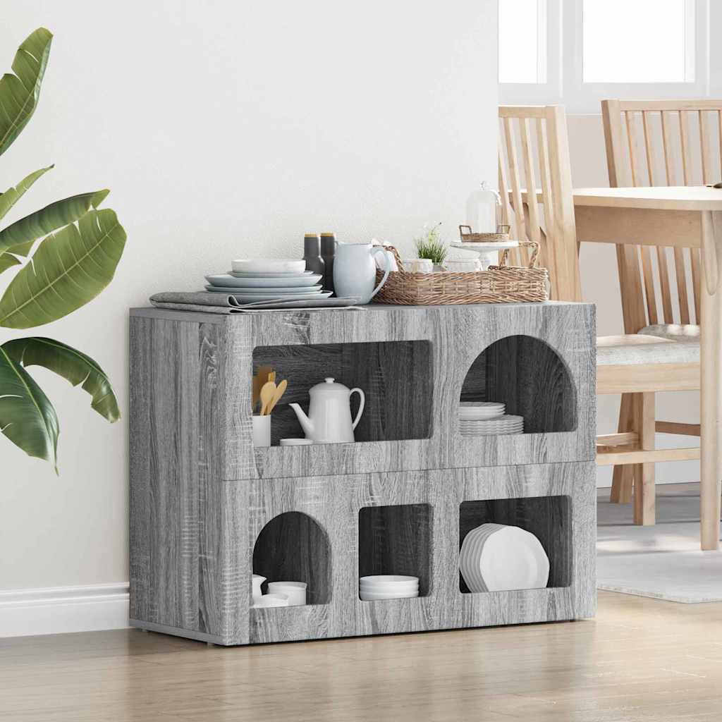 Sideboard ELST Grey Sonoma 80.5 x 35 x 59 cm Engineered Wood