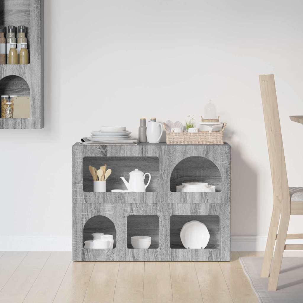 Sideboard ELST Grey Sonoma 80.5 x 35 x 59 cm Engineered Wood
