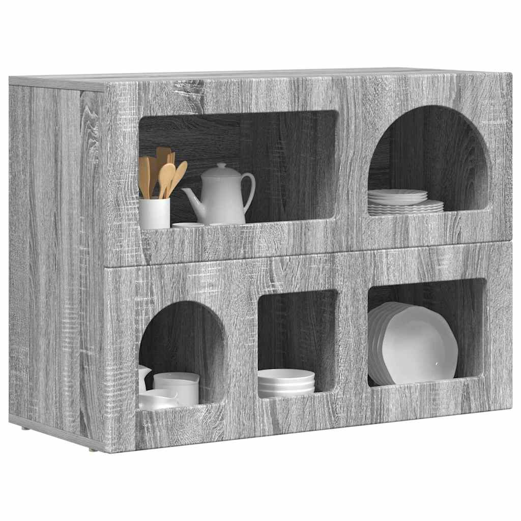 Sideboard ELST Grey Sonoma 80.5 x 35 x 59 cm Engineered Wood