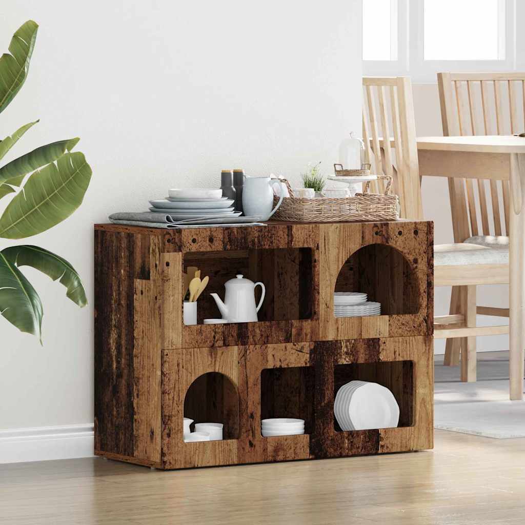 Sideboard ELST Old Wood 80.5 x 35 x 59 cm Engineered Wood