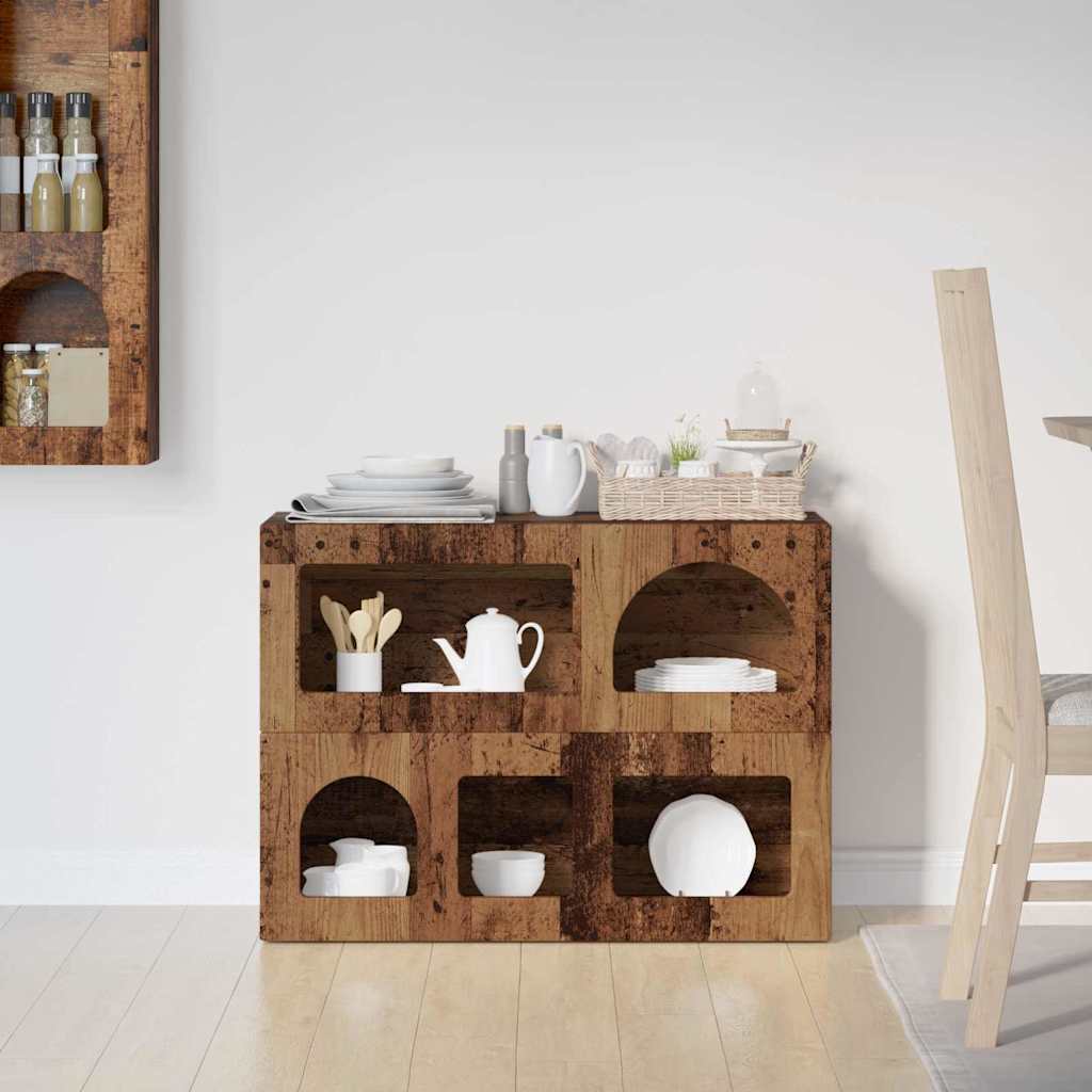 Sideboard ELST Old Wood 80.5 x 35 x 59 cm Engineered Wood