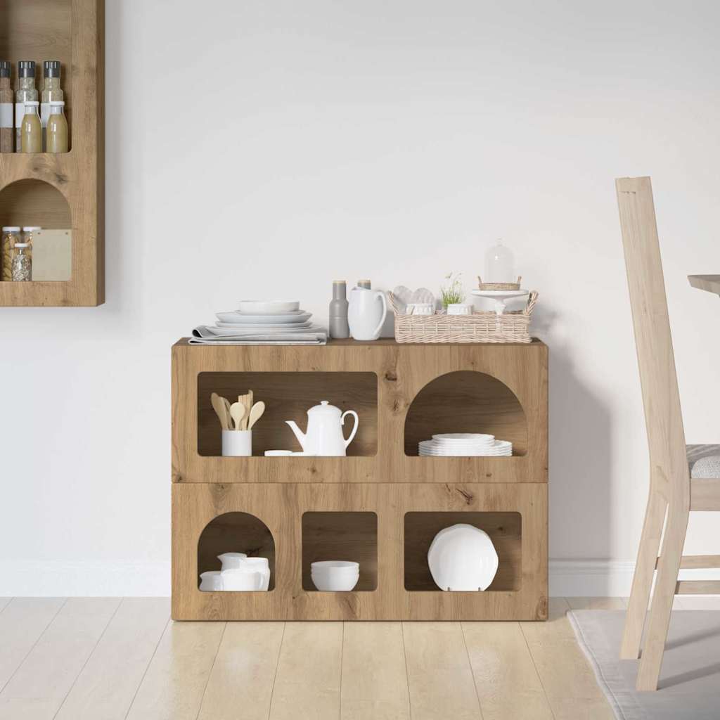 Sideboard ELST Artisan Oak 80.5 x 35 x 59 cm Engineered Wood