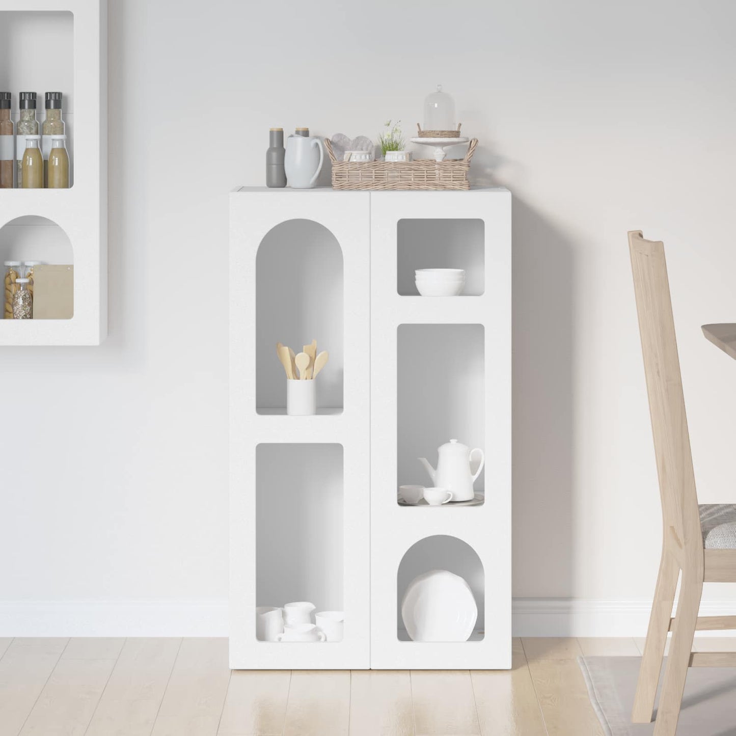 Sideboard ELST White 59 x 35 x 100.5 cm Engineered Wood