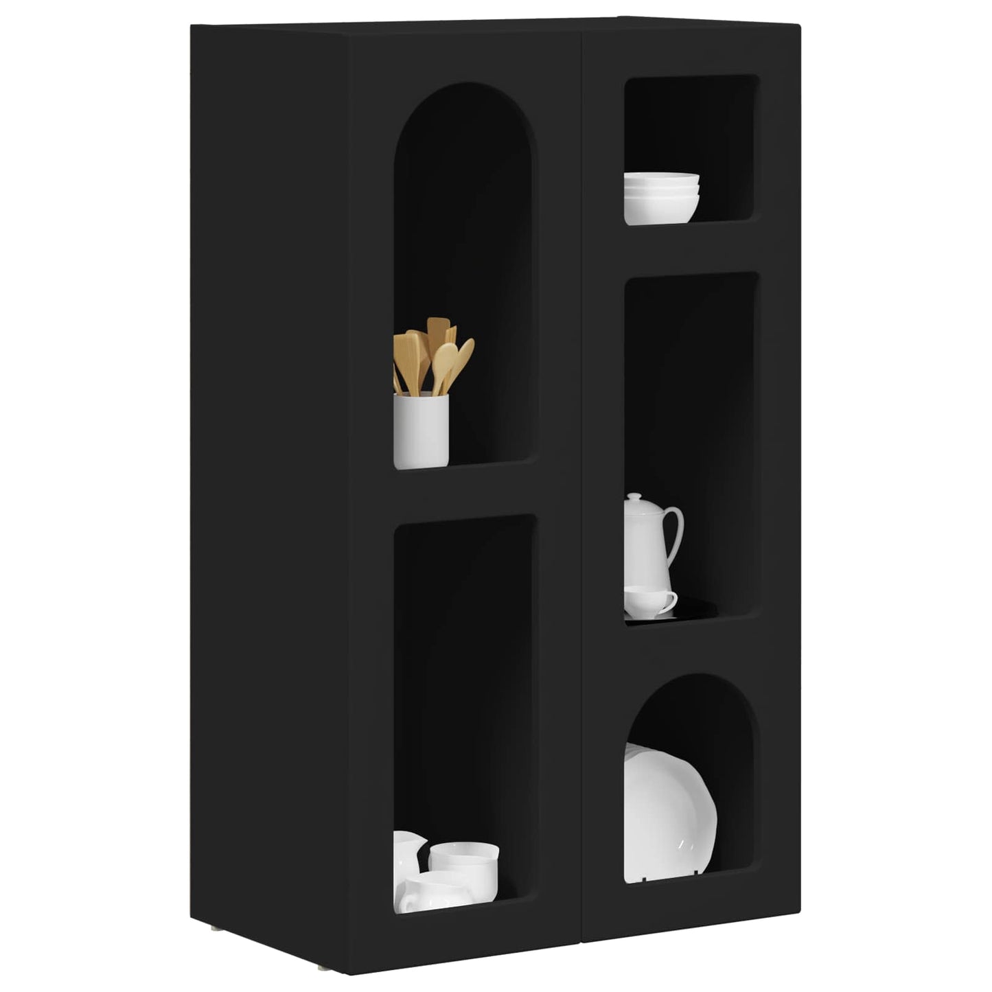 Sideboard ELST Black 59 x 35 x 100.5 cm Engineered Wood