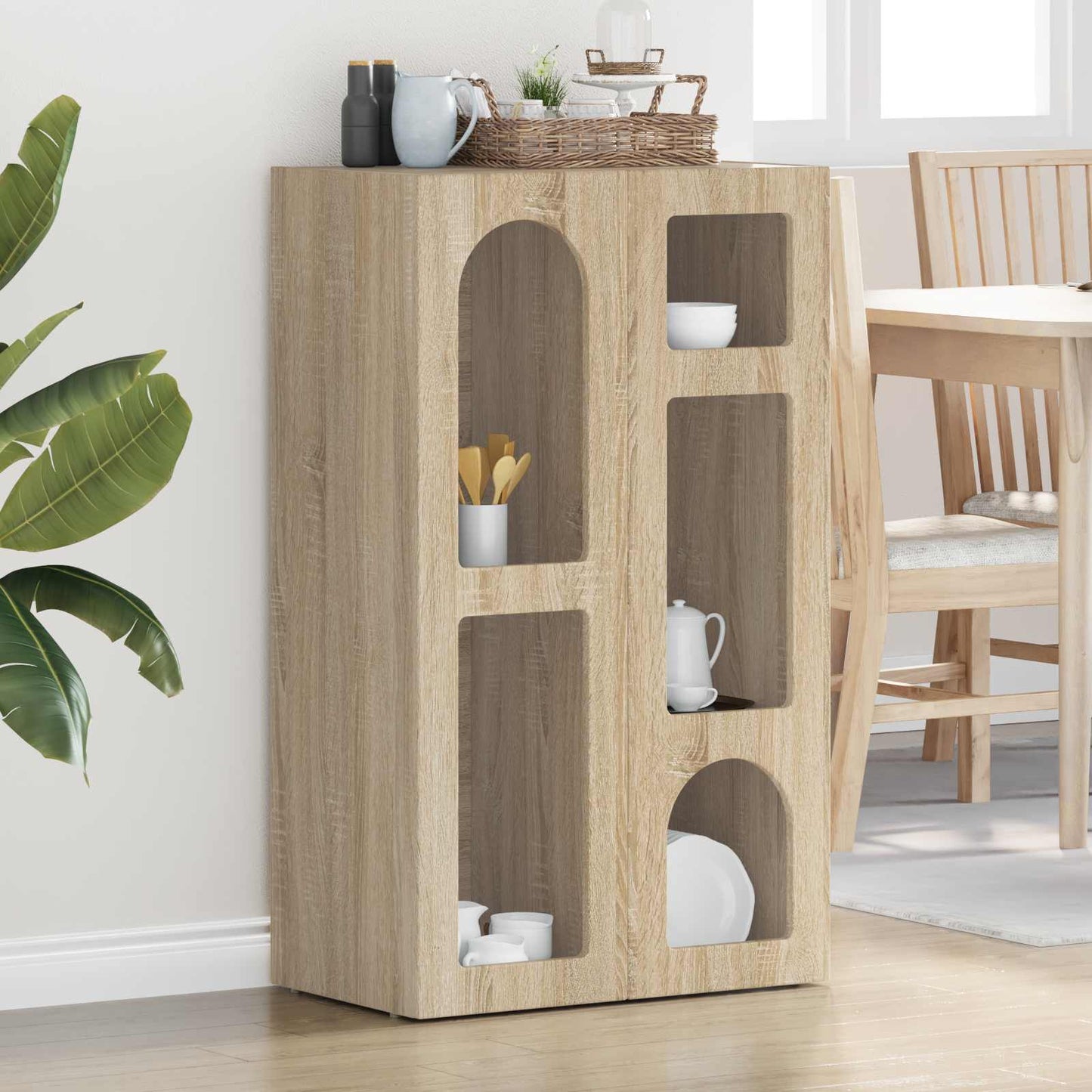 Sideboard ELST Sonoma Oak 59 x 35 x 100.5 cm Engineered Wood