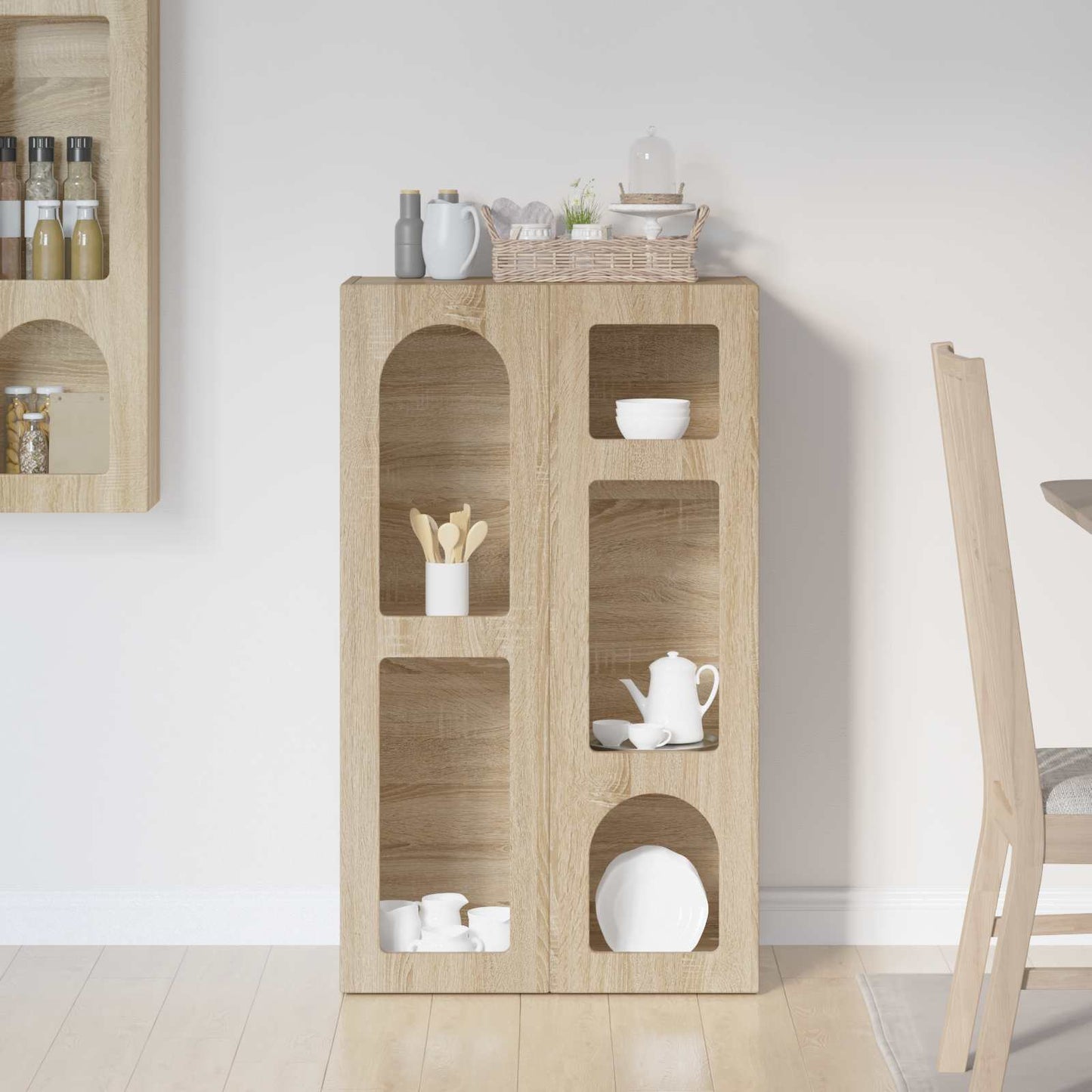 Sideboard ELST Sonoma Oak 59 x 35 x 100.5 cm Engineered Wood