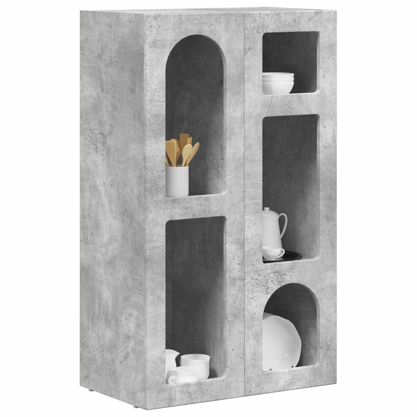 Sideboard ELST Concrete Grey 59 x 35 x 100.5 cm Engineered Wood