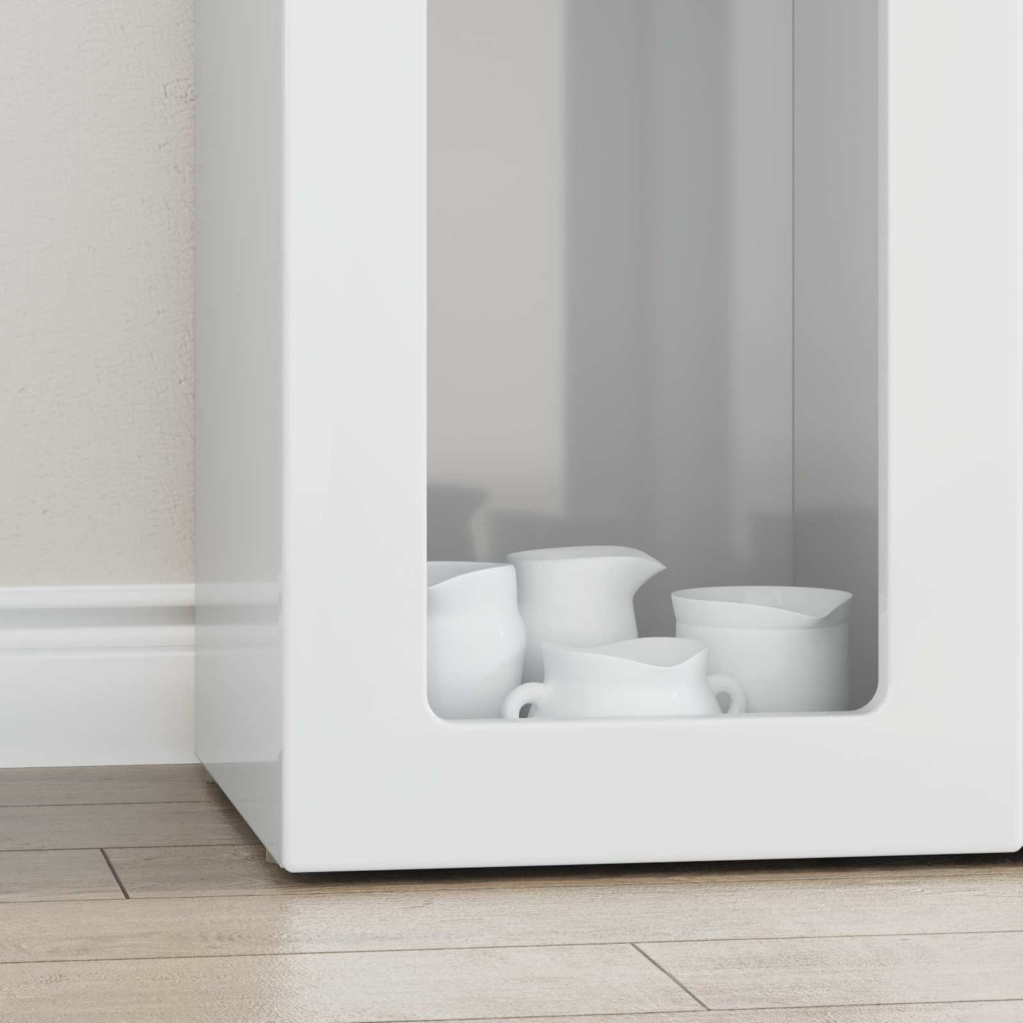 Sideboard ELST High Gloss White 59 x 35 x 100.5 cm
