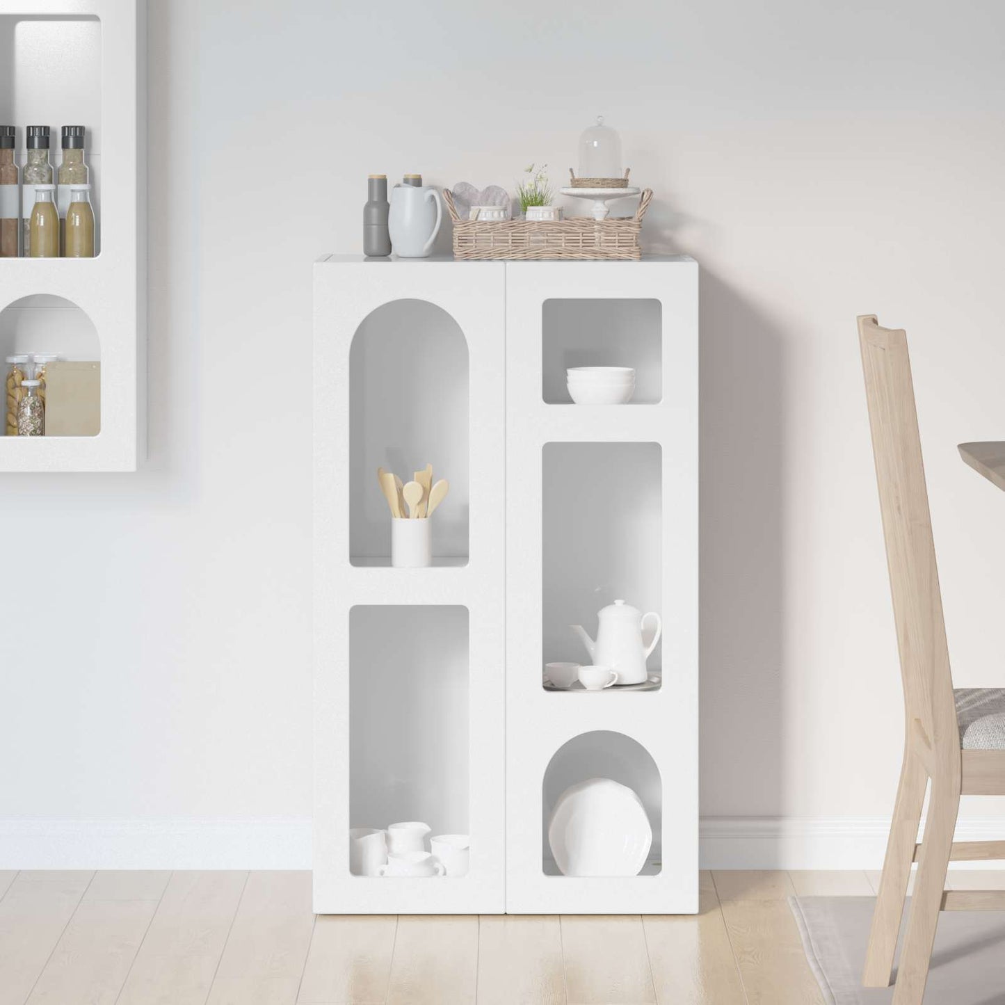 Sideboard ELST High Gloss White 59 x 35 x 100.5 cm