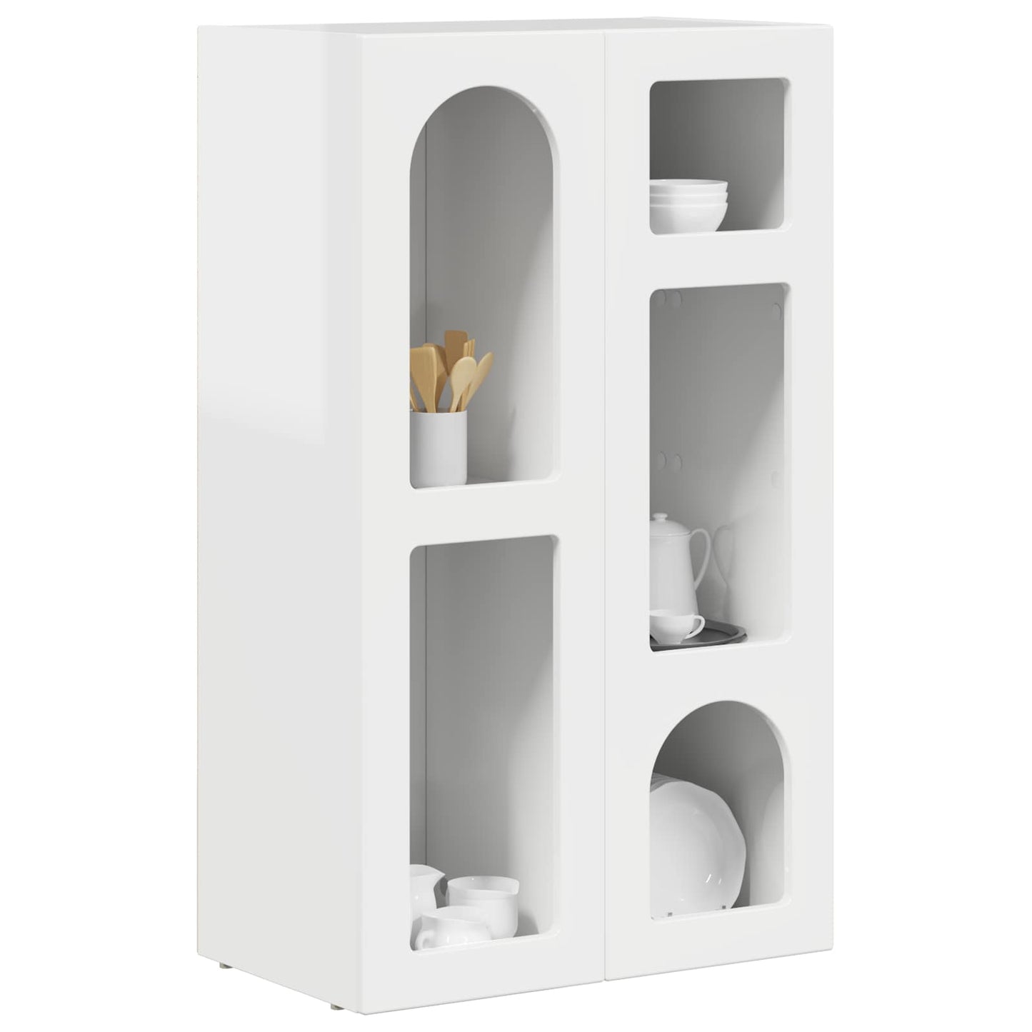Sideboard ELST High Gloss White 59 x 35 x 100.5 cm