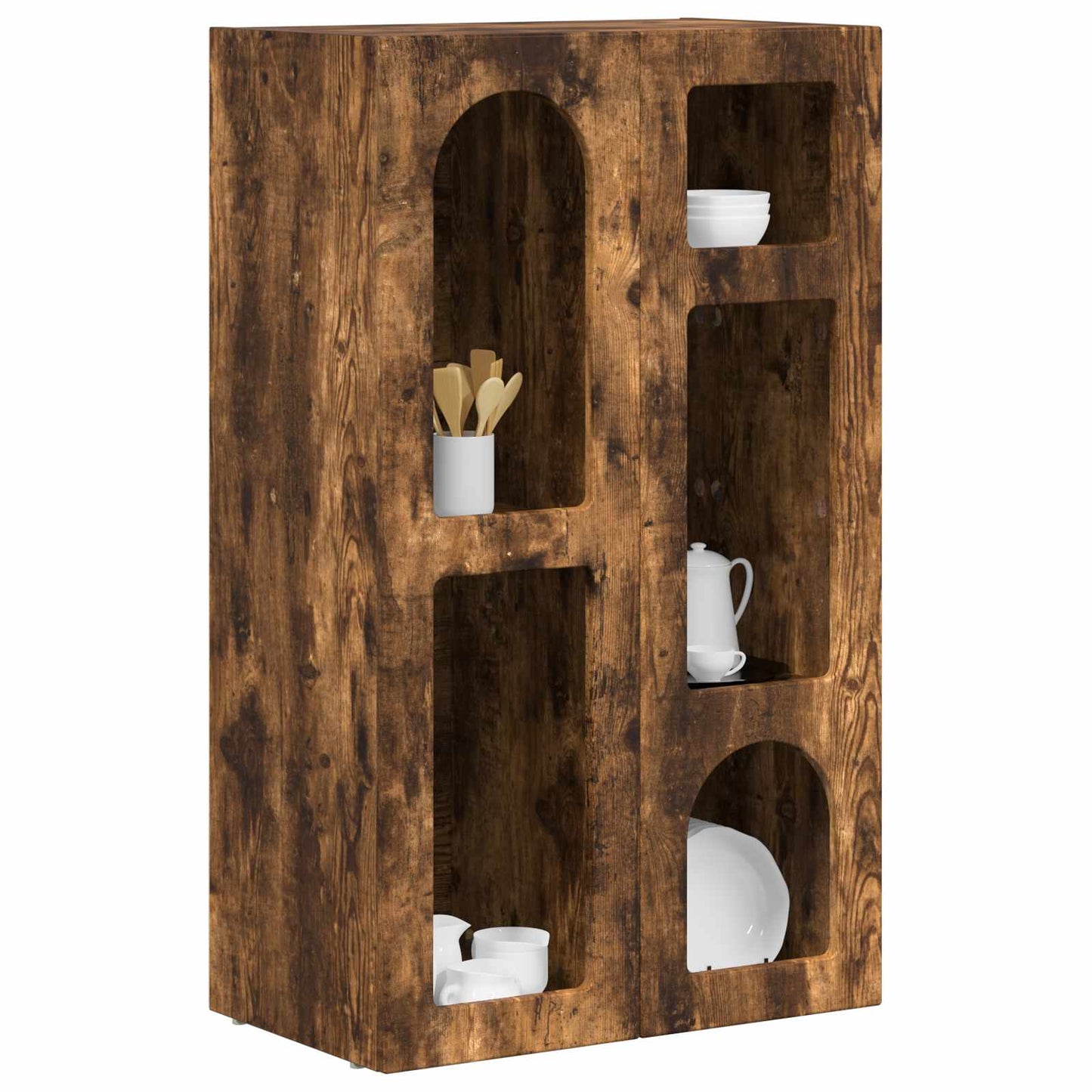 Sideboard ELST Smoked Oak 59 x 35 x 100.5 cm Engineered Wood
