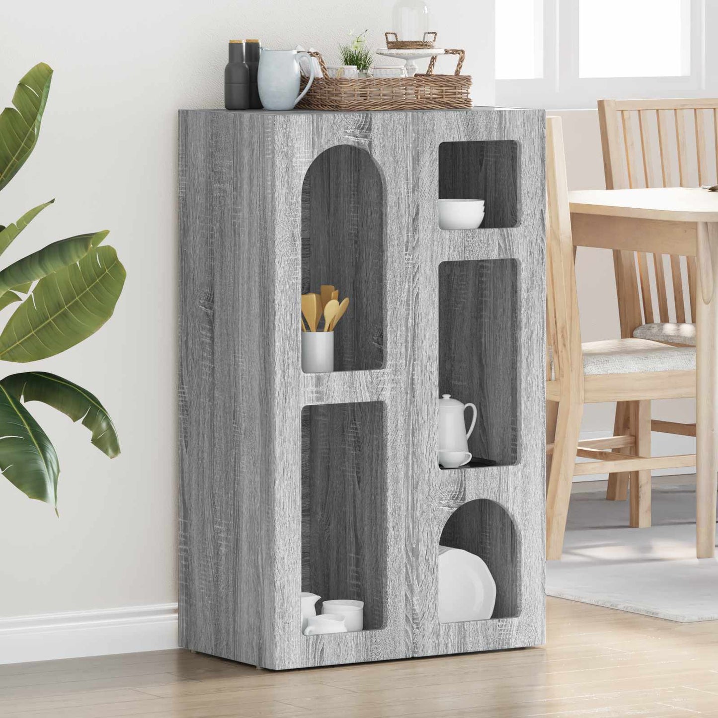Sideboard ELST Grey Sonoma 59 x 35 x 100.5 cm Engineered Wood