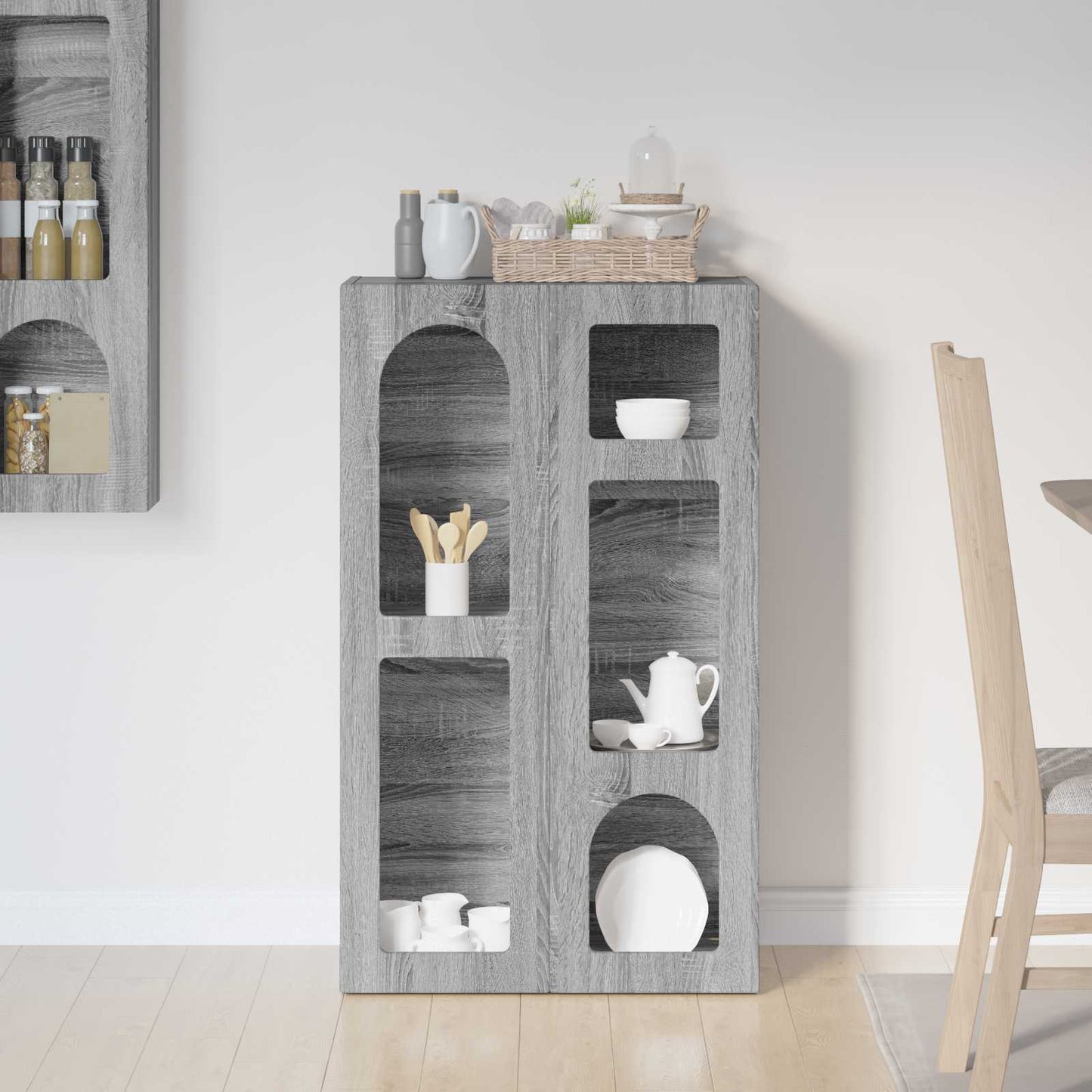 Sideboard ELST Grey Sonoma 59 x 35 x 100.5 cm Engineered Wood
