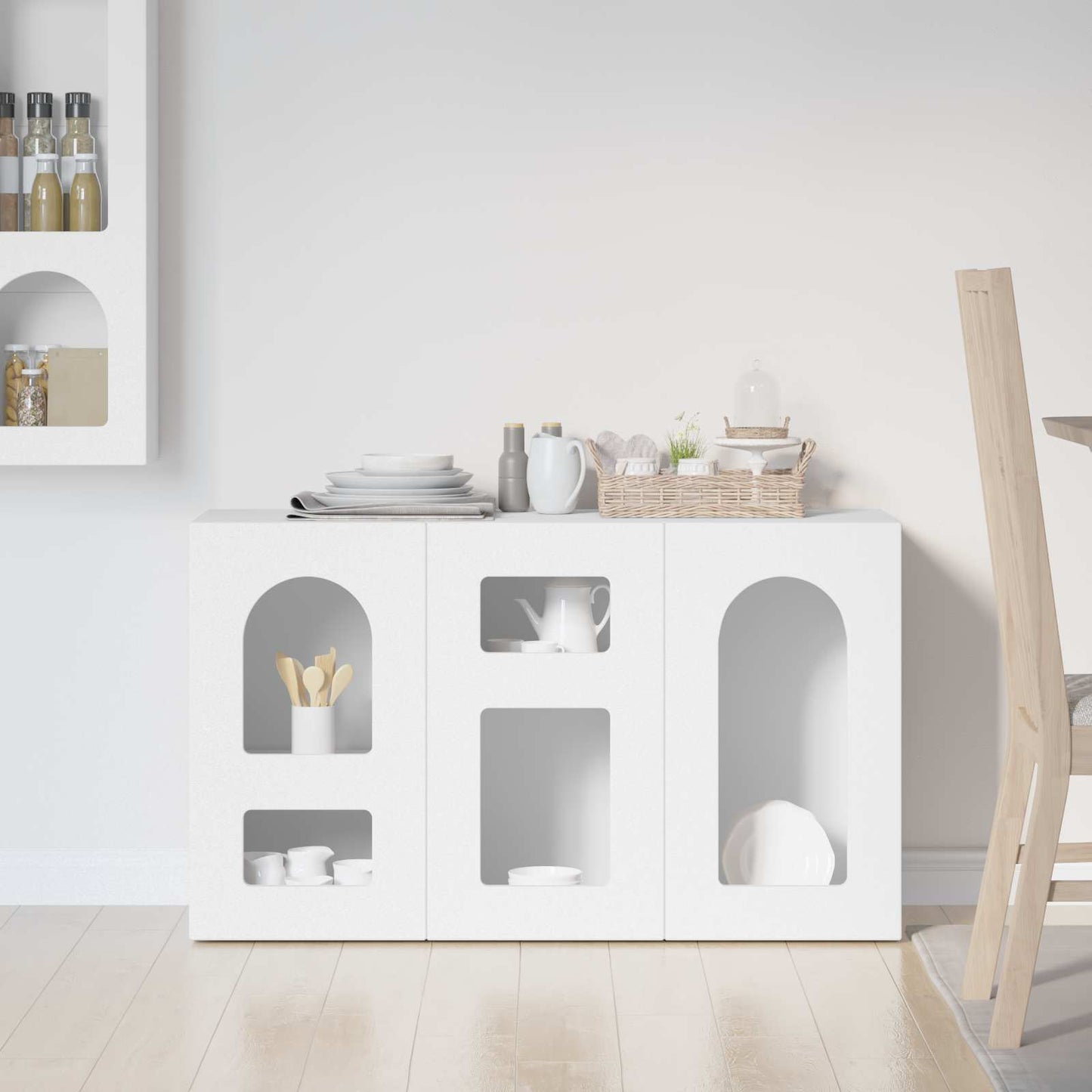 Sideboard ELST White 100 x 35 x 59 cm Engineered Wood