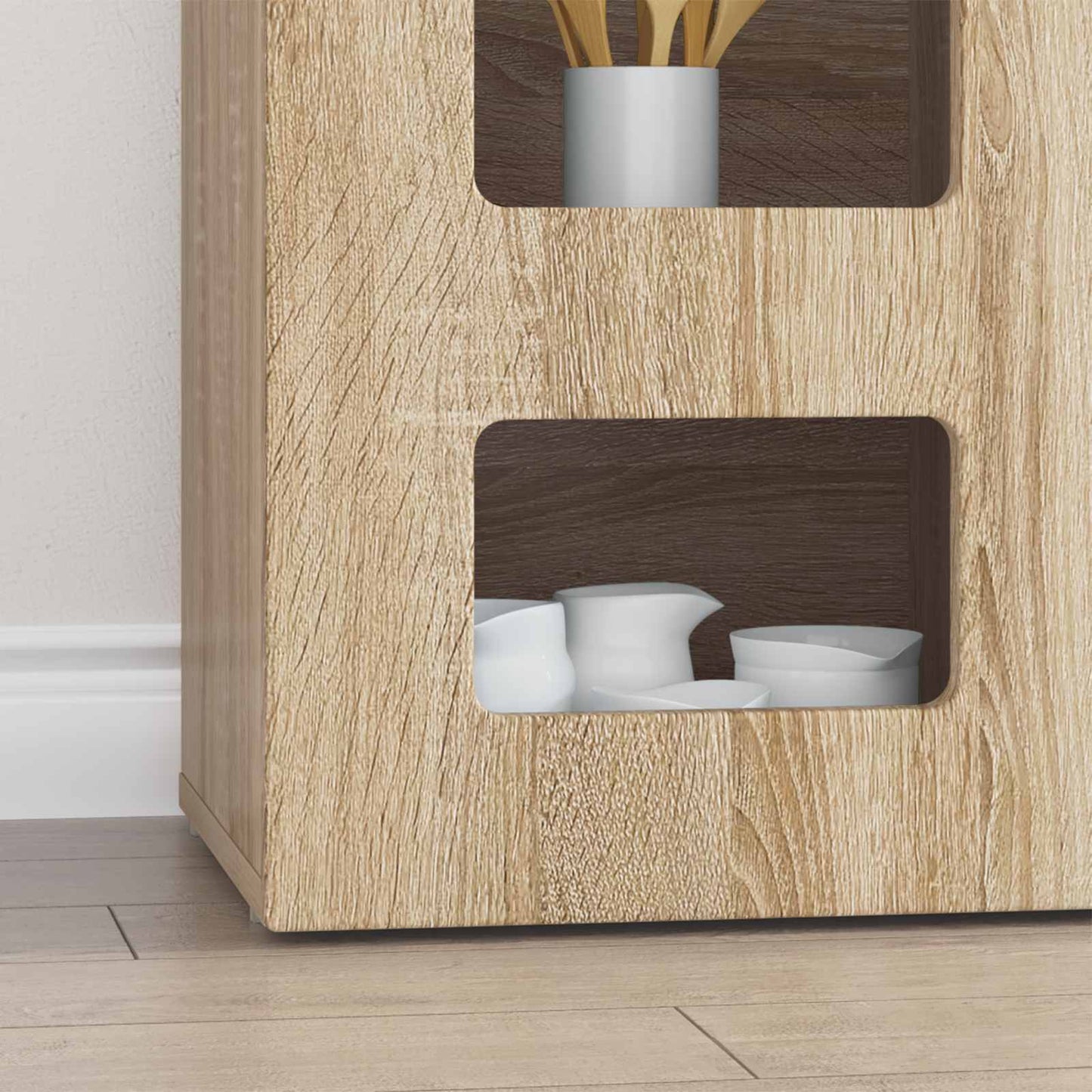 Sideboard ELST Sonoma Oak 100 x 35 x 59 cm Engineered Wood