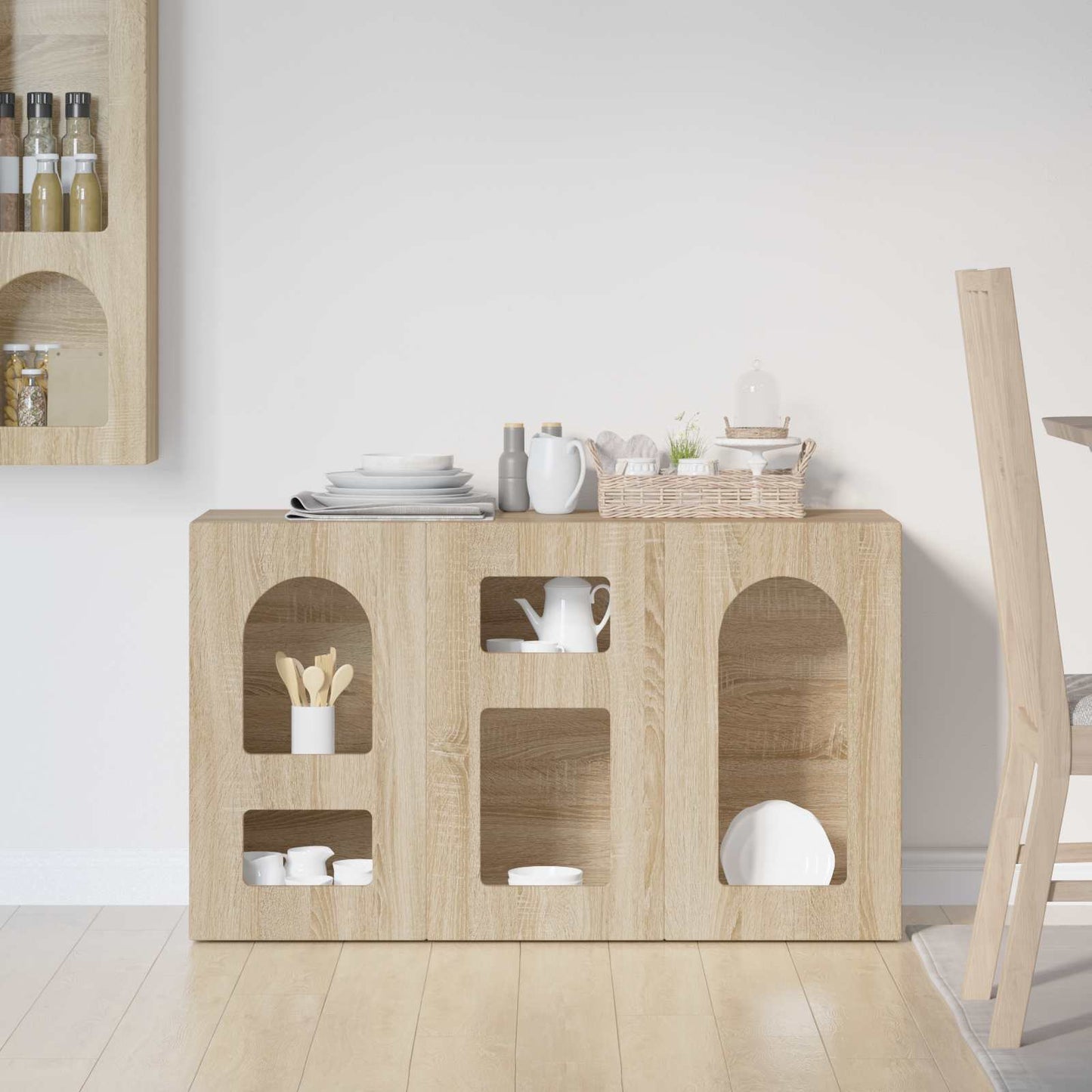 Sideboard ELST Sonoma Oak 100 x 35 x 59 cm Engineered Wood