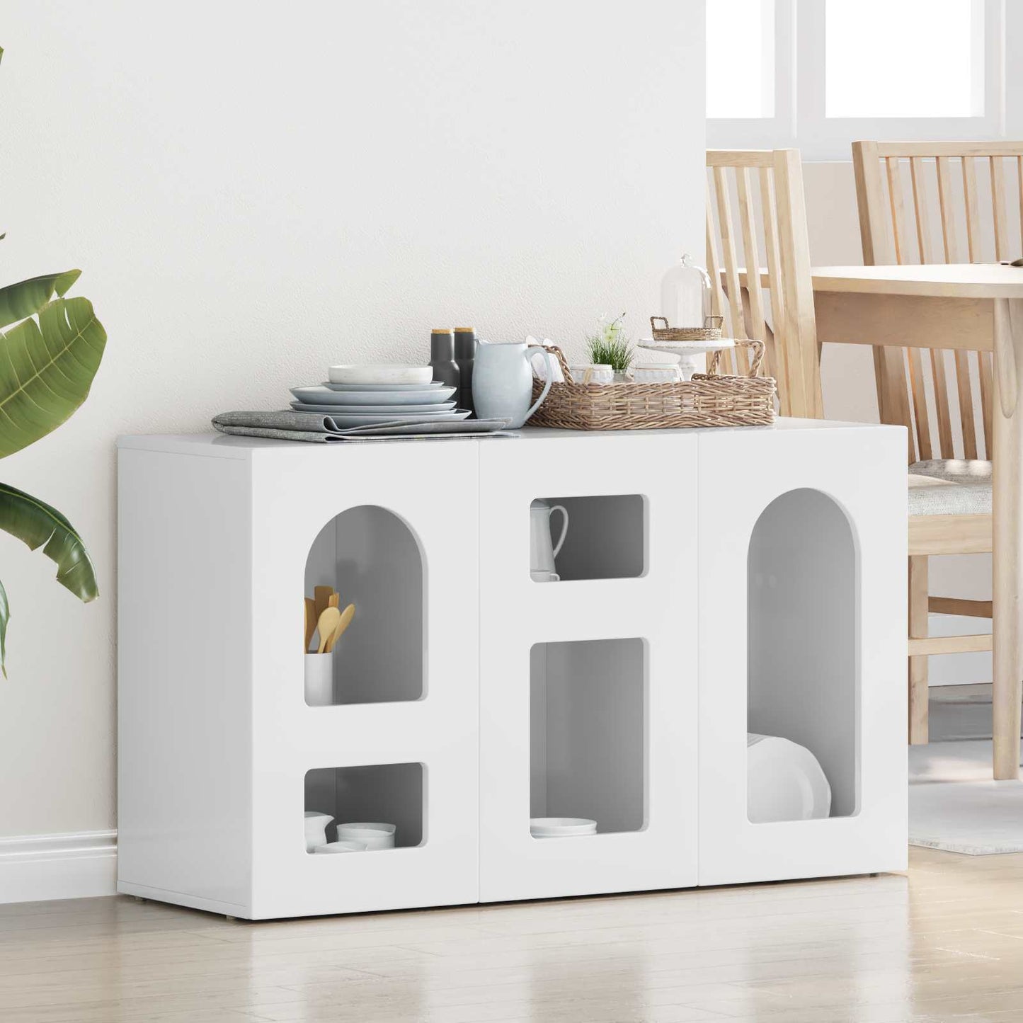 Sideboard ELST High Gloss White 100 x 35 x 59 cm