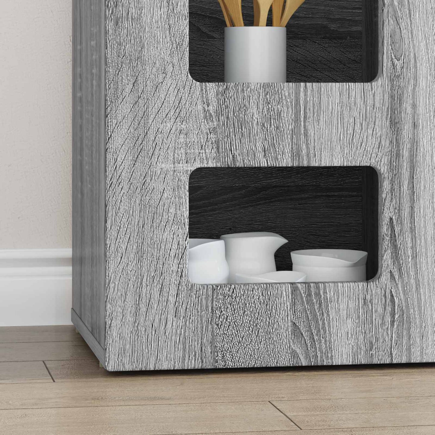 Sideboard ELST Grey Sonoma 100 x 35 x 59 cm Engineered Wood