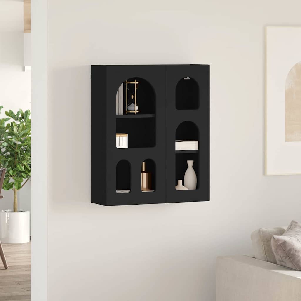 Hanging Cabinet Black 59 x 20 x 71.5 cm Engineered Wood