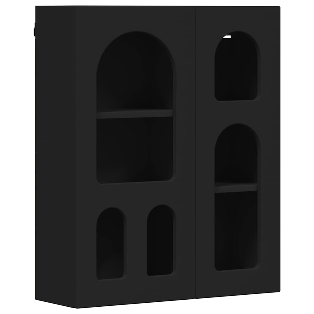 Hanging Cabinet Black 59 x 20 x 71.5 cm Engineered Wood