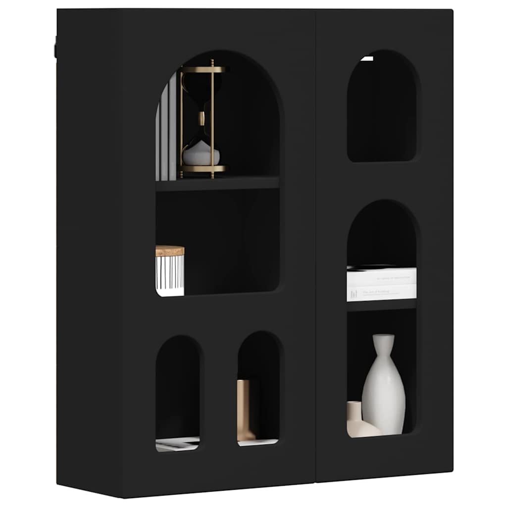 Hanging Cabinet Black 59 x 20 x 71.5 cm Engineered Wood